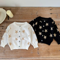 Load image into Gallery viewer, Baby Girls Star Print Cardigan Wholesale 22081159
