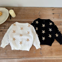 Load image into Gallery viewer, Baby Girls Star Print Cardigan Wholesale 22081159
