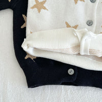 Load image into Gallery viewer, Baby Girls Star Print Cardigan Wholesale 22081159
