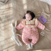 Load image into Gallery viewer, Baby Kid Girls Flower Print Jumpsuits Wholesale 22081178
