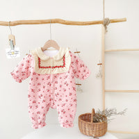 Load image into Gallery viewer, Baby Kid Girls Flower Print Jumpsuits Wholesale 22081178
