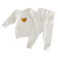 Load image into Gallery viewer, 2 Pieces Set Baby Kid Unisex Cartoon Print Tops And Solid Color Pants Wholesale 22081185
