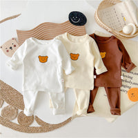 Load image into Gallery viewer, 2 Pieces Set Baby Kid Unisex Cartoon Print Tops And Solid Color Pants Wholesale 22081185
