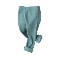 Load image into Gallery viewer, Baby Kid Girls Solid Color Muslin&amp;Ribbed Pants Leggings Wholesale 22081508
