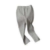Load image into Gallery viewer, Baby Kid Girls Solid Color Muslin&amp;Ribbed Pants Leggings Wholesale 22081508
