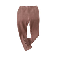 Load image into Gallery viewer, Baby Kid Girls Solid Color Muslin&amp;Ribbed Pants Leggings Wholesale 22081508
