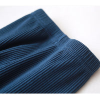 Load image into Gallery viewer, Baby Kid Girls Solid Color Muslin&amp;Ribbed Pants Leggings Wholesale 22081508
