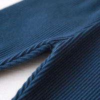 Load image into Gallery viewer, Baby Kid Girls Solid Color Muslin&amp;Ribbed Pants Leggings Wholesale 22081508
