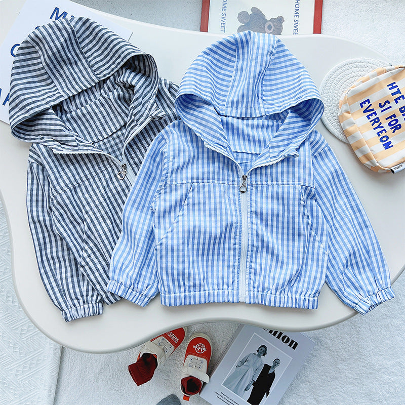 Baby Kid Boys Striped Jackets Outwears Wholesale 220815100