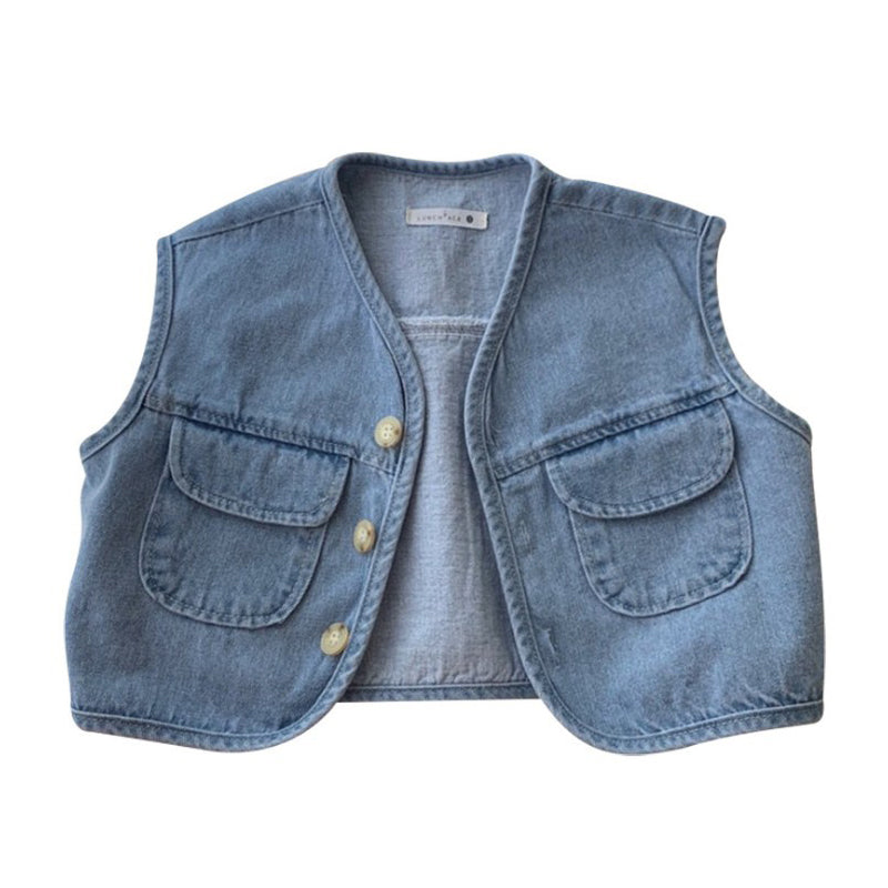 Baby Kid Unisex Solid Color Vests Waistcoats Wholesale 22081515