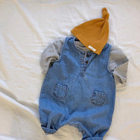 Load image into Gallery viewer, Baby Kid Unisex Striped Tops And Solid Color Jumpsuits Wholesale 22081516
