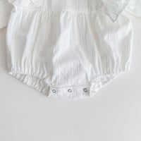 Load image into Gallery viewer, Baby Girls Solid Color Flower Print Rompers Wholesale 220815249
