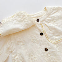 Load image into Gallery viewer, Baby Kid Girls Flower Embroidered Rompers Wholesale 220815271
