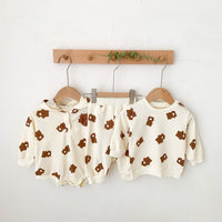 Load image into Gallery viewer, 2 Pieces Set Baby Kid Unisex Cartoon Print Tops And Pants Wholesale 220815275
