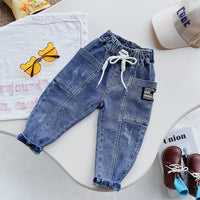 Load image into Gallery viewer, Baby Kid Boys Solid Color Pants Jeans Wholesale 220815299
