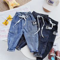 Load image into Gallery viewer, Baby Kid Boys Solid Color Pants Jeans Wholesale 220815299

