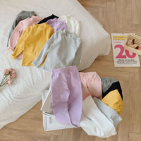 Load image into Gallery viewer, 2 Pieces Set Baby Kid Unisex Solid Color Tops And Pants Wholesale 22081532
