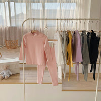 Load image into Gallery viewer, 2 Pieces Set Baby Kid Unisex Solid Color Tops And Pants Wholesale 22081532
