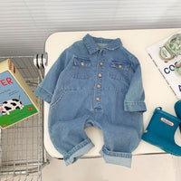 Load image into Gallery viewer, Baby Unisex Solid Color Jumpsuits Wholesale 220815320

