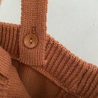 Load image into Gallery viewer, Baby Kid Unisex Solid Color Crochet Jumpsuits Wholesale 22081535
