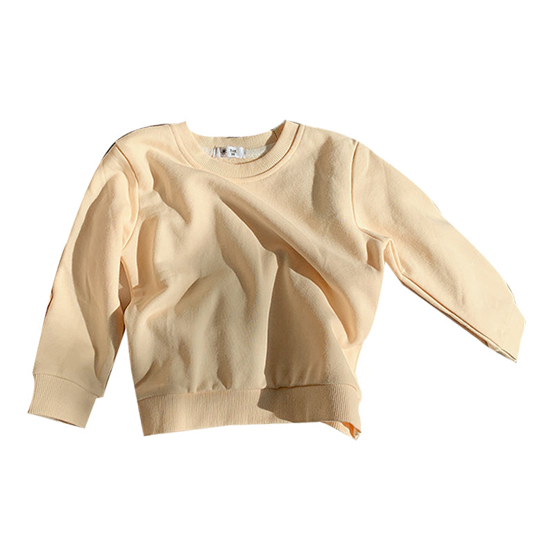 Baby Kid Unisex Solid Color Hoodies Swearshirts Wholesale 220815416