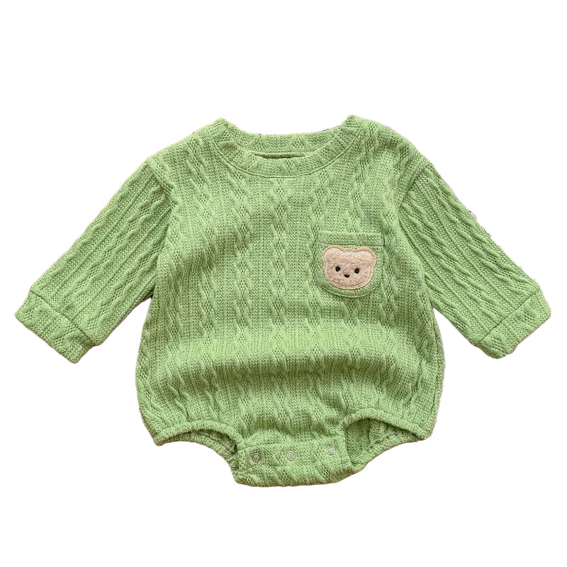 Baby Kid Unisex Solid Color Animals Rompers Wholesale 220815431