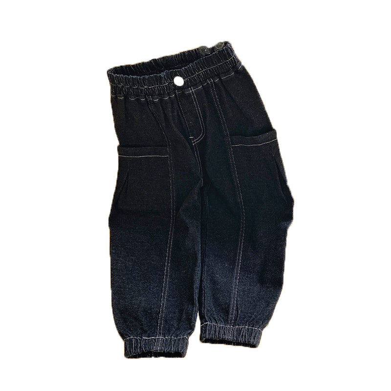 Kid Unisex Solid Color Pants Jeans Wholesale 220815442