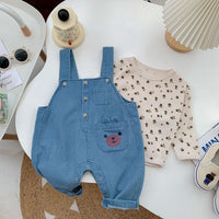 Load image into Gallery viewer, Baby Kid Girls Flower Tops And Cartoon Print Jumpsuits Wholesale 220815500
