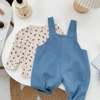 Load image into Gallery viewer, Baby Kid Girls Flower Tops And Cartoon Print Jumpsuits Wholesale 220815500
