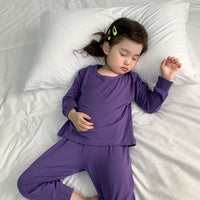 Load image into Gallery viewer, 2 Pieces Set Baby Kid Unisex Solid Color Tops And Pants Wholesale 220815502
