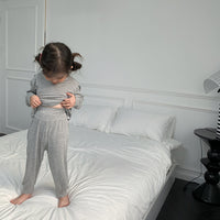 Load image into Gallery viewer, 2 Pieces Set Baby Kid Unisex Solid Color Tops And Pants Wholesale 220815502
