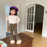 Load image into Gallery viewer, Baby Kid Girls Solid Color Pants Wholesale 220815504
