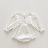 Load image into Gallery viewer, Baby Girls Solid Color Rompers Wholesale 220815510

