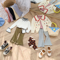 Load image into Gallery viewer, Baby Kid Girls Solid Color Pants Leggings Wholesale 220815513
