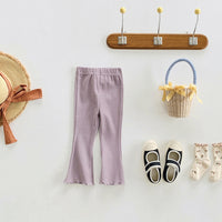 Load image into Gallery viewer, Baby Kid Girls Solid Color Pants Leggings Wholesale 220815513
