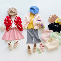 Load image into Gallery viewer, Kid Girls Solid Color Tops Wholesale 220815553
