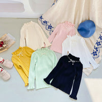 Load image into Gallery viewer, Kid Girls Solid Color Tops Wholesale 220815553
