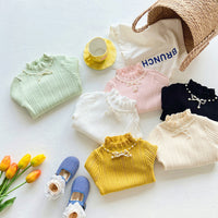 Load image into Gallery viewer, Kid Girls Solid Color Tops Wholesale 220815553
