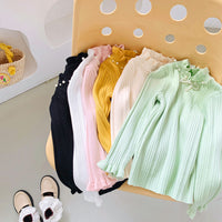 Load image into Gallery viewer, Kid Girls Solid Color Tops Wholesale 220815553
