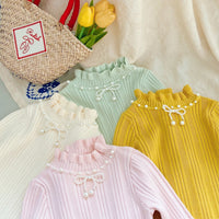 Load image into Gallery viewer, Kid Girls Solid Color Tops Wholesale 220815553
