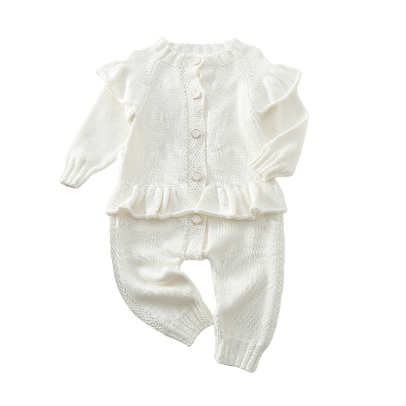 Baby Unisex Solid Color Jumpsuits Wholesale 22081556