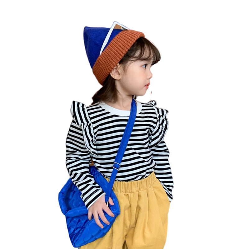 Baby Kid Girls Striped Tops Wholesale 220815567