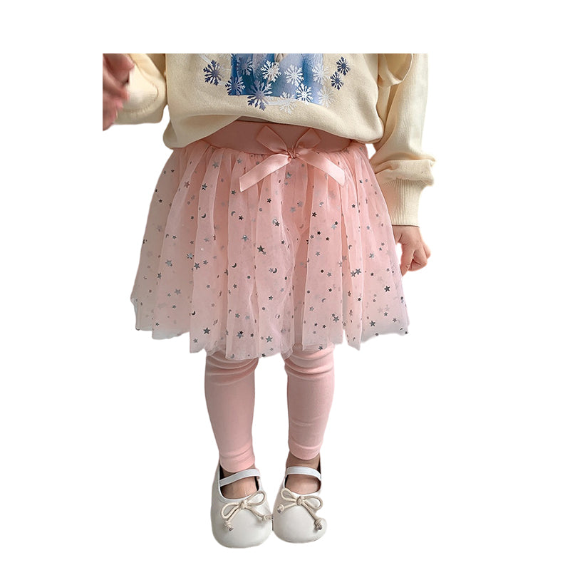 Baby Kid Girls Solid Color Star Bow Lace Pants Wholesale 220815568