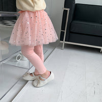 Load image into Gallery viewer, Baby Kid Girls Solid Color Star Bow Lace Pants Wholesale 220815568

