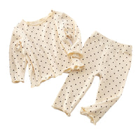 Load image into Gallery viewer, 2 Pieces Set Baby Girls Polka dots Tops And Pants Wholesale 22081559
