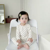 Load image into Gallery viewer, 2 Pieces Set Baby Girls Polka dots Tops And Pants Wholesale 22081559
