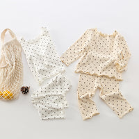 Load image into Gallery viewer, 2 Pieces Set Baby Girls Polka dots Tops And Pants Wholesale 22081559
