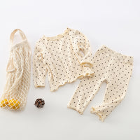Load image into Gallery viewer, 2 Pieces Set Baby Girls Polka dots Tops And Pants Wholesale 22081559
