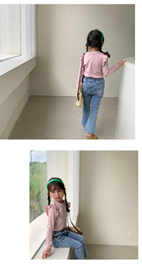 Load image into Gallery viewer, Baby Kid Girls Solid Color Tops Wholesale 22081560
