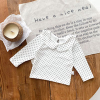 Load image into Gallery viewer, Baby Girls Solid Color Polka dots Tops Wholesale 22081568
